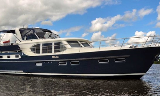 Unique Vacations Choice With This Houseboat In Friesland, Netherlands