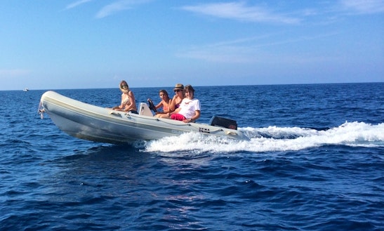 Quicksilver 450 Semi-rigid Inflatable Boat For Hire In Port De Sóller, Spain