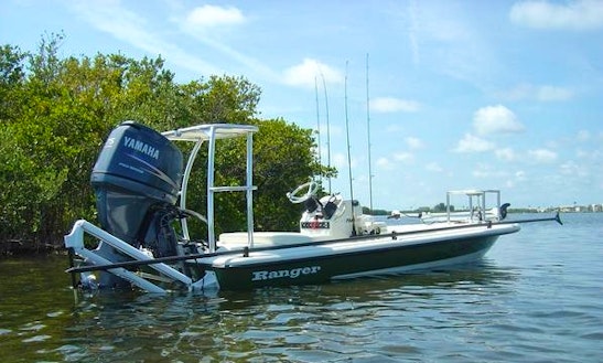 17ft Ranger Center Console Fishing Boat Charter In Cocoa Beach, Florida