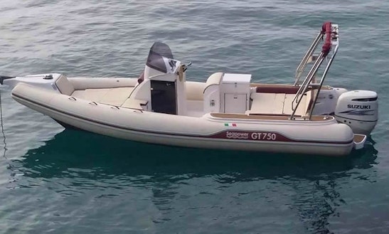 Inflatable Sea Power 750 Powerboat In Porto Santo Stefano, Toscana