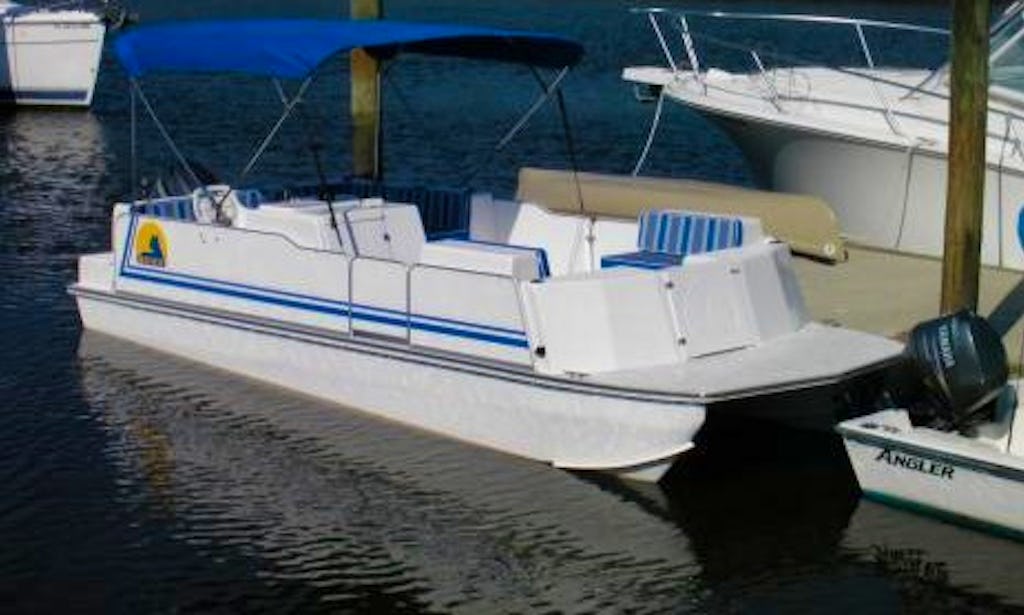 Ride The 23 Deck Boat In Fernandina Beach Florida