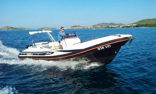 Rent 21' Zar Formenti Rigid Inflatable Boat In Orebić, Croatia