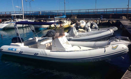 Rent 25' Sacs Rigid Inflatable Boat In Porto Santo Stefano, Italy