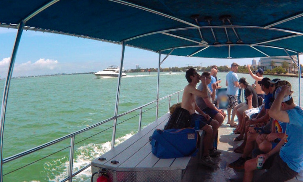 Party Pontoon for 16 Guests - Not just 12 in Miami GetMyBoat