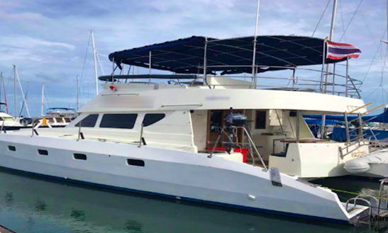 Charter 41' Red Star Power Catamaran In Pattaya Na Chom Thian, Thailand