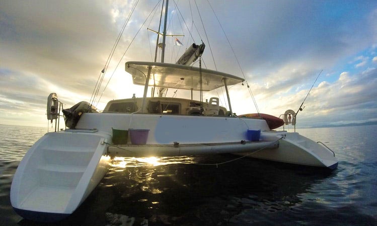 catamaran in fiji