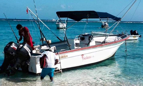 Enjoy Fishing In Savanne District, Mauritius On Center Console