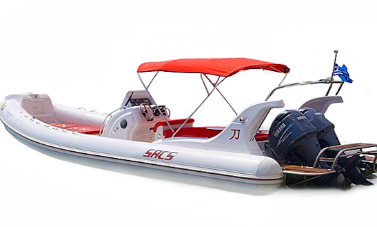 Charter 30' Sacs Samurai Rigid Inflatable Boat In Limenas Chersonisou, Greece