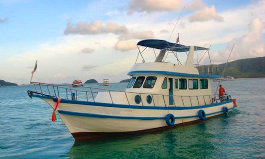 Charter Thai Fishing Cruiser P17 In T. Chalong, Phuket, Thailand.