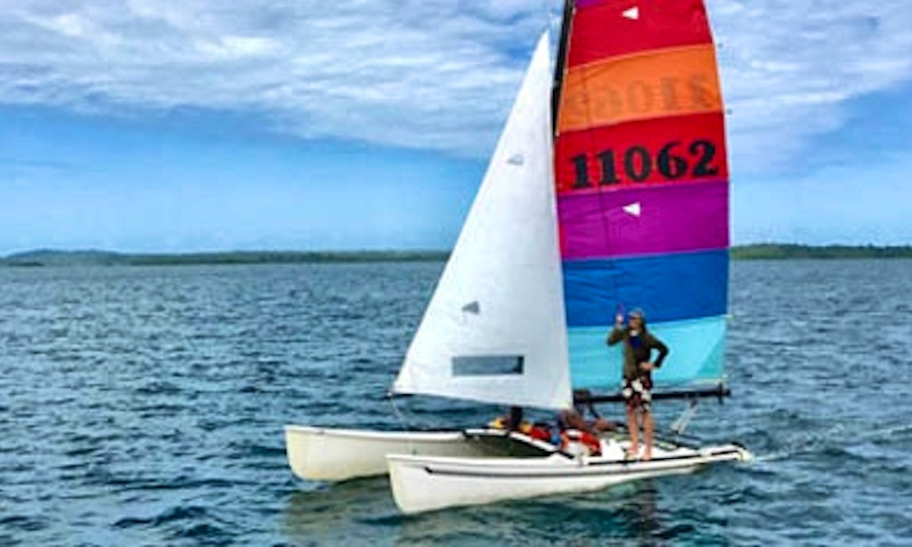 rent 18' hobie cat beach catamaran in el empalme, panama