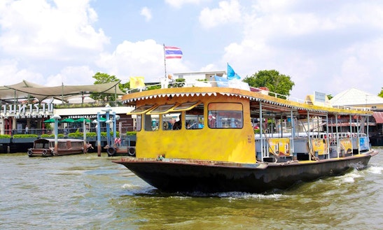 Sightseeing Tour On This Yellow Cruiser In Bangkok, Thailand