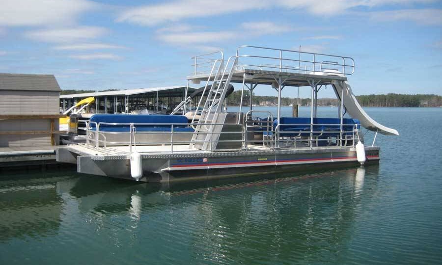 double decker pontoon